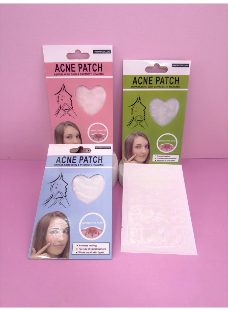 Multi-shaped, transparent, gentle acne patches for the face. Hydrocolloid overnight acne-absorbing patches | Lightweight, waterproof treatment patches for all skin types (24 to 36 patches per pack) - Image 1
